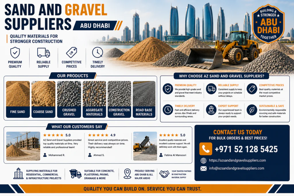 AZ Sand and Gravel Suppliers Abu Dhabi